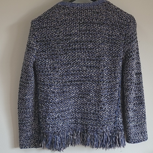 Maje open knit fringe cardigan - Picture 7 of 8